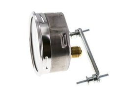 0..60 Bar (0..870 psi) Panel Mount Pressure Gauge Steel/Brass 100 mm Class 1.0 (Bracket)