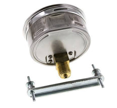 0..60 Bar (0..870 psi) Panel Mount Pressure Gauge Steel/Brass 100 mm Class 1.0 (Bracket)