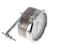 0..60 Bar (0..870 psi) Panel Mount Pressure Gauge Steel/Brass 100 mm Class 1.0 (Bracket)