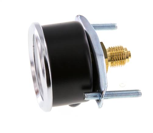 0..60 Bar (0..870 psi) Panel Mount Pressure Gauge Steel/Brass 50 mm Class 2.5 (Bracket)