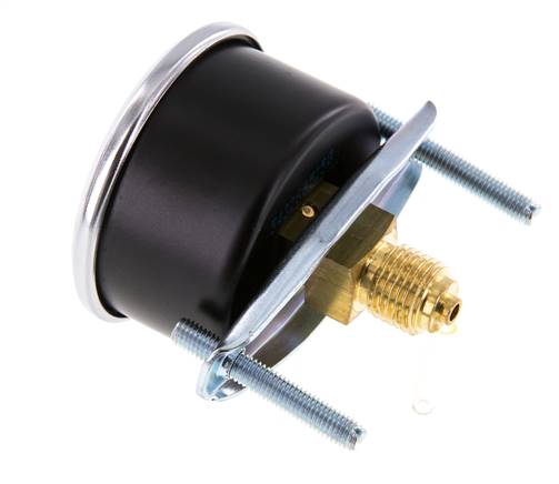 0..60 Bar (0..870 psi) Panel Mount Pressure Gauge Steel/Brass 50 mm Class 2.5 (Bracket)