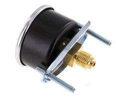 0..60 Bar (0..870 psi) Panel Mount Pressure Gauge Steel/Brass 50 mm Class 2.5 (Bracket)