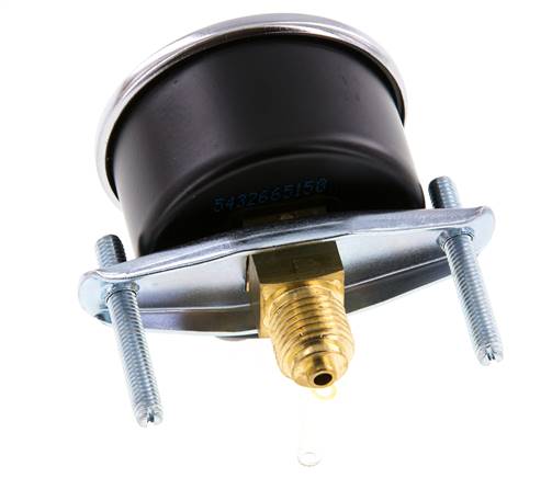 0..60 Bar (0..870 psi) Panel Mount Pressure Gauge Steel/Brass 50 mm Class 2.5 (Bracket)