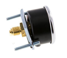 0..60 Bar (0..870 psi) Panel Mount Pressure Gauge Steel/Brass 50 mm Class 2.5 (Bracket)