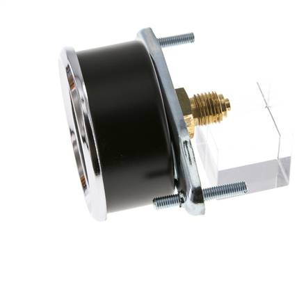 0..60 Bar (0..870 psi) Panel Mount Pressure Gauge Steel/Brass 63 mm Class 2.5 (Bracket)
