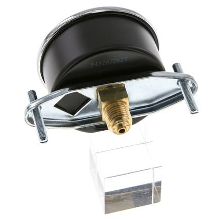 0..60 Bar (0..870 psi) Panel Mount Pressure Gauge Steel/Brass 63 mm Class 2.5 (Bracket)