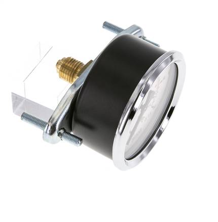 0..60 Bar (0..870 psi) Panel Mount Pressure Gauge Steel/Brass 63 mm Class 2.5 (Bracket)