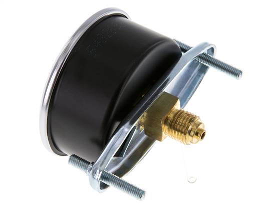 0..6 Bar (0..87 psi) Panel Mount Pressure Gauge Steel/Brass 63 mm Class 2.5 (Bracket)