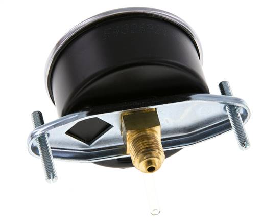 0..6 Bar (0..87 psi) Panel Mount Pressure Gauge Steel/Brass 63 mm Class 2.5 (Bracket)