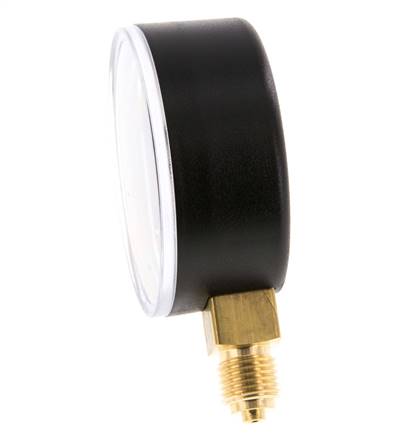 0..0.6 Bar (0..9 psi) Pressure Gauge Below Plastic/Brass 63 mm Class 2.5