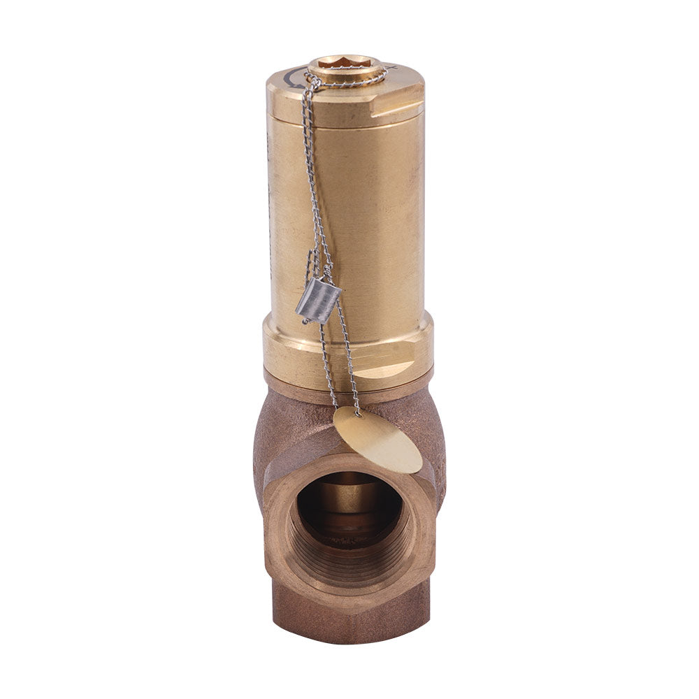G1'' Brass Relief valve 0.5 - 2.5 bar / 7.25 - 36.25 psi