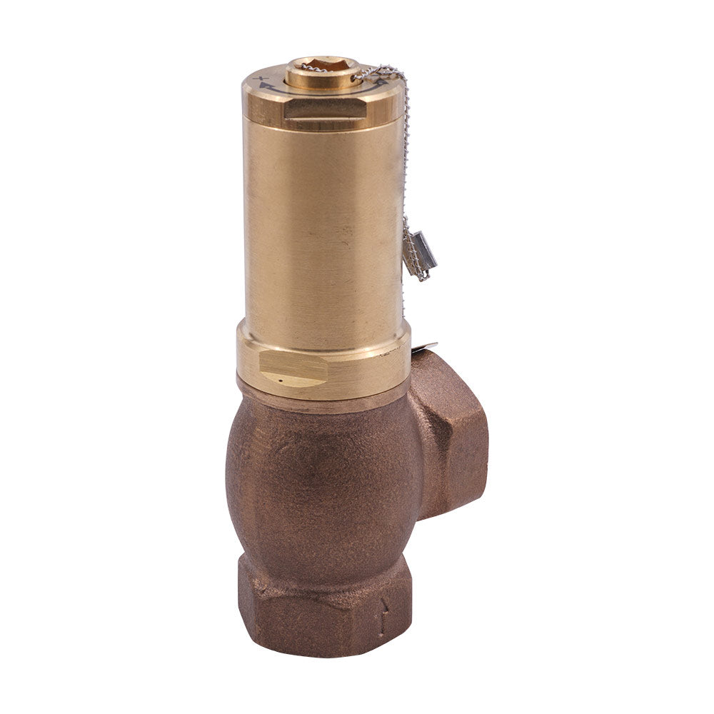 G1'' Brass Relief valve 0.5 - 2.5 bar / 7.25 - 36.25 psi