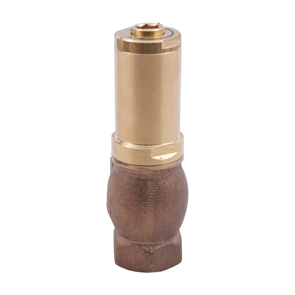 G1'' Brass Relief valve 0.5 - 2.5 bar / 7.25 - 36.25 psi