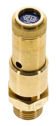 G 1/2'' Brass Pre-Set Safety Valve 0.35 bar (5.08 psi) DN 10