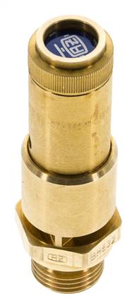 G 1/2'' Brass Pre-Set Safety Valve 0.35 bar (5.08 psi) DN 10