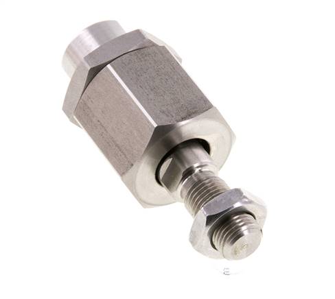 Floating Joint M12 x 1.25 for Cylinder Stainless steel 304 (1.4301)