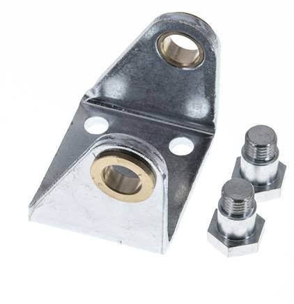 Swivel Fixation for 50 mm Round Cylinder Zinc plated steel