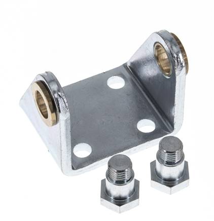 Swivel Fixation for 50 mm Round Cylinder Zinc plated steel