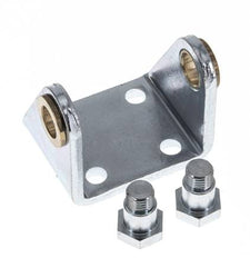 Swivel Fixation for 50 mm Round Cylinder Zinc plated steel