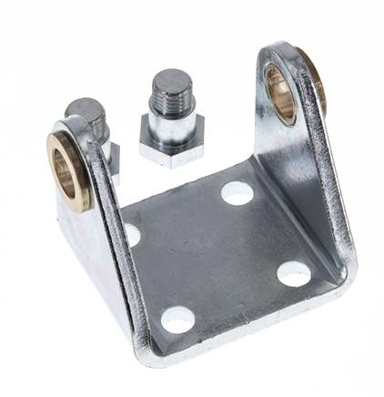 Swivel Fixation for 50 mm Round Cylinder Zinc plated steel