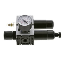 FRL 2-Part G1/4'' 800 l/min 0.5-10.0bar/7-145psi Semi-Auto 40 mm Pressure Gauge Metal Futura 0