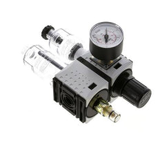 FRL 2-Part G1/4'' 800 l/min 0.2-4.0bar/3-58psi Semi-Auto 40 mm Pressure Gauge Polycarbonate Futura 0