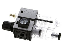 FRL 2-Part G1/4'' 800 l/min 0.5-10.0bar/7-145psi Semi-Auto Polycarbonate Futura 0