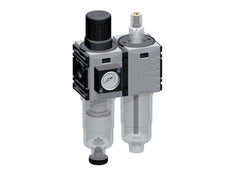 FRL 2-Part G1/4'' 800 l/min 0.2-4.0bar/3-58psi Semi-Auto 40 mm Pressure Gauge Metal Futura 0