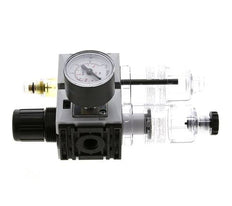 FRL 2-Part G1/4'' 800 l/min 0.2-4.0bar/3-58psi Semi-Auto 40 mm Pressure Gauge Polycarbonate Futura 0