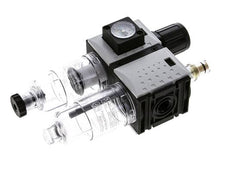 FRL 2-Part G1/4'' 800 l/min 0.5-10.0bar/7-145psi Semi-Auto Polycarbonate Futura 0