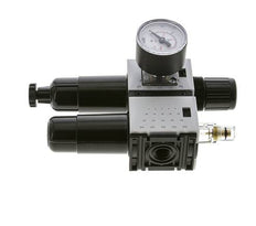FRL 2-Part G1/4'' 800 l/min 0.5-10.0bar/7-145psi Semi-Auto 40 mm Pressure Gauge Metal Futura 0