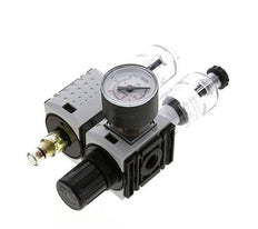 FRL 2-Part G1/4'' 800 l/min 0.2-4.0bar/3-58psi Semi-Auto 40 mm Pressure Gauge Polycarbonate Futura 0