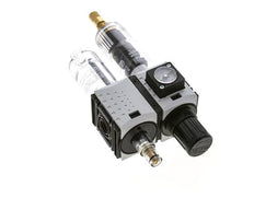 FRL 2-Part G1/4'' 800 l/min 0.5-8.0bar/7-116psi Auto Polycarbonate Futura 0