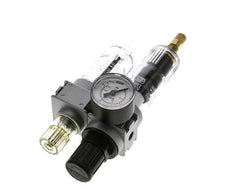 FRL 2-Part G1/8'' 700 l/min 0.5-10.0bar/7-145psi Auto 40 mm Pressure Gauge Polycarbonate Multifix 0