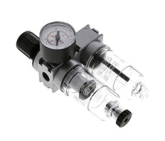 FRL 2-Part G1/4'' 700 l/min 0.5-10.0bar/7-145psi Semi-Auto 40 mm Pressure Gauge Polycarbonate Multifix 0