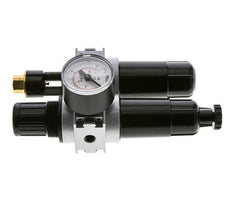 FRL 2-Part G1/8'' 700 l/min 0.5-10.0bar/7-145psi Semi-Auto 40 mm Pressure Gauge Metal Multifix 0