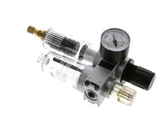 FRL 2-Part G1/4'' 700 l/min 0.2-6.0bar/3-87psi Auto 40 mm Pressure Gauge Polycarbonate Multifix 0