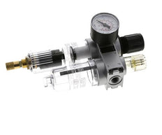 FRL 2-Part G1/4'' 700 l/min 0.2-6.0bar/3-87psi Auto 40 mm Pressure Gauge Polycarbonate Multifix 0