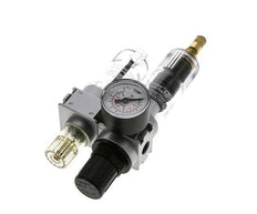 FRL 2-Part G1/4'' 700 l/min 0.2-6.0bar/3-87psi Auto 40 mm Pressure Gauge Polycarbonate Multifix 0