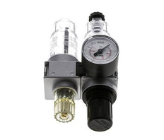 FRL 2-Part G1/4'' 700 l/min 0.5-10.0bar/7-145psi Semi-Auto 40 mm Pressure Gauge Polycarbonate Multifix 0