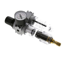 FRL 2-Part G1/8'' 700 l/min 0.5-10.0bar/7-145psi Auto 40 mm Pressure Gauge Polycarbonate Multifix 0