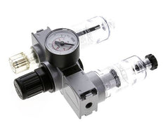 FRL 3-Part G1/8'' 750 l/min 0.5-10.0bar/7-145psi Semi-Auto 40 mm Pressure Gauge Polycarbonate Multifix 0