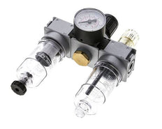 FRL 3-Part G1/8'' 750 l/min 0.2-6.0bar/3-87psi Semi-Auto 40 mm Pressure Gauge Polycarbonate Multifix 0