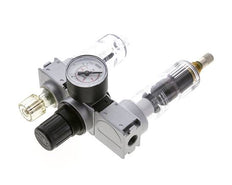 FRL 3-Part G1/4'' 750 l/min 0.5-10.0bar/7-145psi Auto (Closed Without Pressure) 40 mm Pressure Gauge Polycarbonate Multifix 0