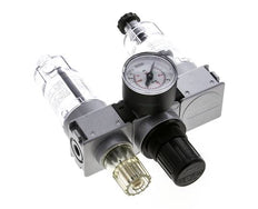 FRL 3-Part G1/8'' 750 l/min 0.5-10.0bar/7-145psi Semi-Auto 40 mm Pressure Gauge Polycarbonate Multifix 0