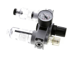 FRL 3-Part G1/8'' 750 l/min 0.5-10.0bar/7-145psi Semi-Auto 40 mm Pressure Gauge Polycarbonate Multifix 0