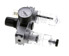 FRL 3-Part G1/8'' 750 l/min 0.5-10.0bar/7-145psi Semi-Auto 40 mm Pressure Gauge Polycarbonate Multifix 0