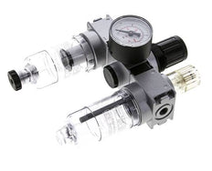FRL 3-Part G1/8'' 750 l/min 0.5-10.0bar/7-145psi Semi-Auto 40 mm Pressure Gauge Polycarbonate Multifix 0