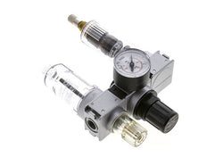 FRL 3-Part G1/4'' 750 l/min 0.5-10.0bar/7-145psi Auto (Closed Without Pressure) 40 mm Pressure Gauge Polycarbonate Multifix 0