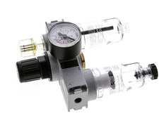 FRL 3-Part G1/8'' 750 l/min 0.2-6.0bar/3-87psi Semi-Auto 40 mm Pressure Gauge Polycarbonate Multifix 0